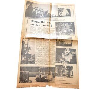 Morning News October 17, 1973 Historic Delaware Sites Woodland Ferry Noxontown